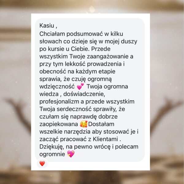 Profesjonalny kurs pracy z energią PŁATNOŚĆ JEDNORAZOWA - obrazek 3
